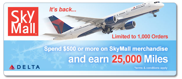 DELTAPOINTS.com official launch post tonight 25,000 Skymall deal on the way!