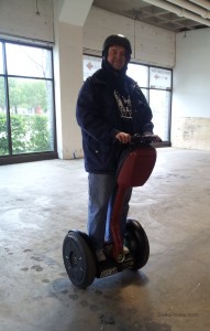 a man on a segway
