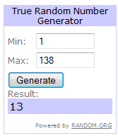 a screenshot of a random number generator