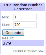 a screenshot of a random number generator