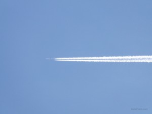 a jet flying in the sky