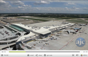an aerial view of an airport