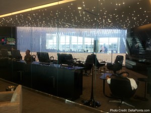 a group of people sitting in a room