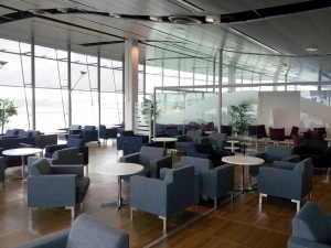 a room with chairs and tables