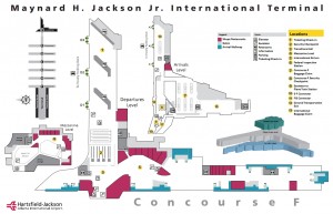 a map of the airport