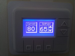 a digital display on a wall