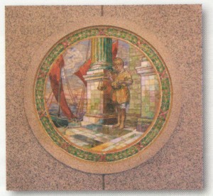 a close-up of a painting