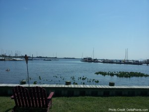 a bench overlooking a body of water