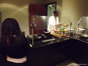a man cooking in a kitchen