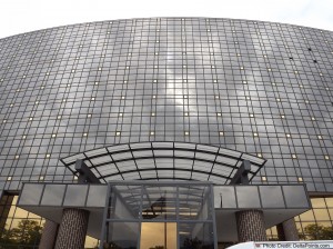 a low angle view of a building