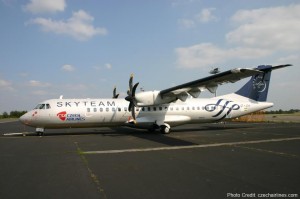 a plane on the runway