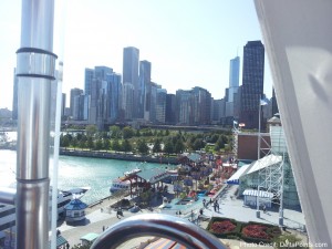 a city skyline seen from a window