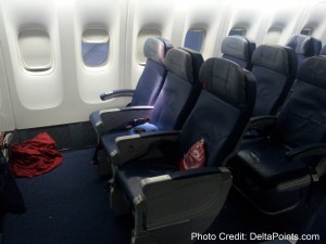 a row of seats in an airplane