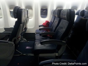 a row of seats in an airplane