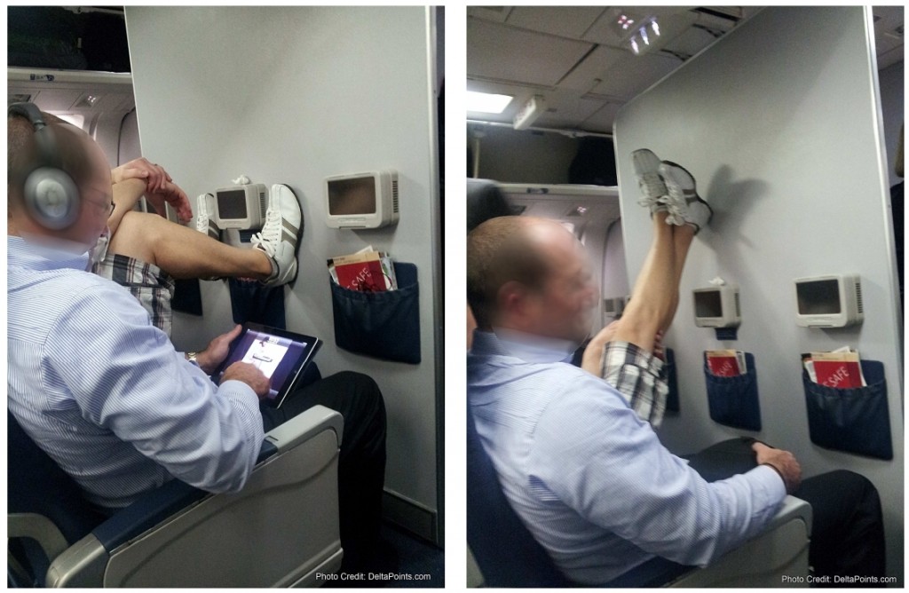 a man sitting in an airplane