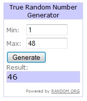 a screenshot of a random number generator