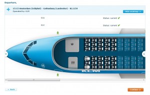 a blue and white airplane