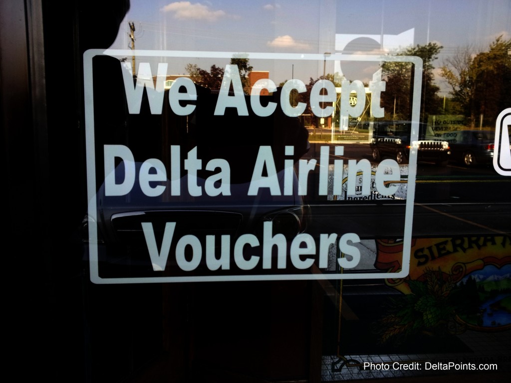 Can you spend a Delta Air Lines meal voucher AFTER you fly? Eye of