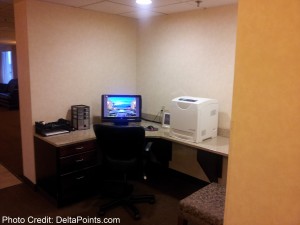 a computer on a desk