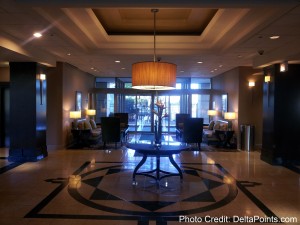 a room with a table and chairs