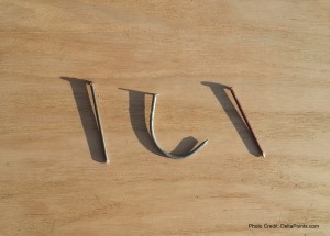 a group of nails on a table