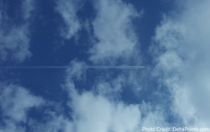 a blue sky with clouds
