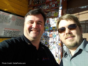 two men taking a selfie