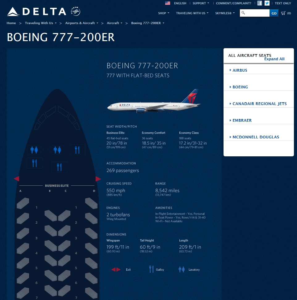 …at long last Detroit DTW get’s some “full flat” love from Delta Air Lines in 2013