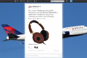 a plane with headphones on it