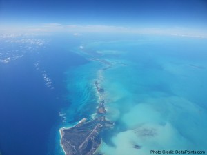 an aerial view of a land