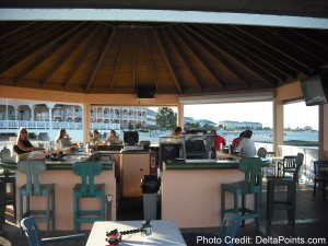 a restaurant with people sitting at tables