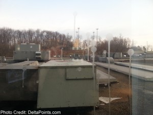 a large metal box on a roof