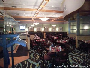 a restaurant with tables and chairs