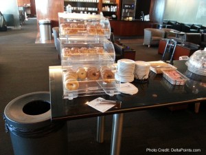 a table with donuts on it
