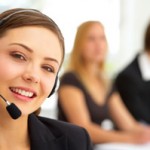 a woman wearing a headset