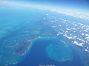 an aerial view of an island