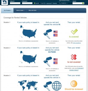 a screenshot of a rental car