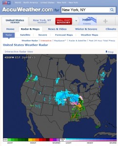 a screenshot of a weather radar