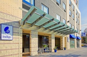 a front view of a building