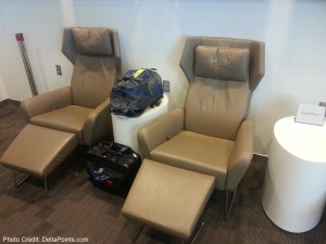 a chair and a bag in a room