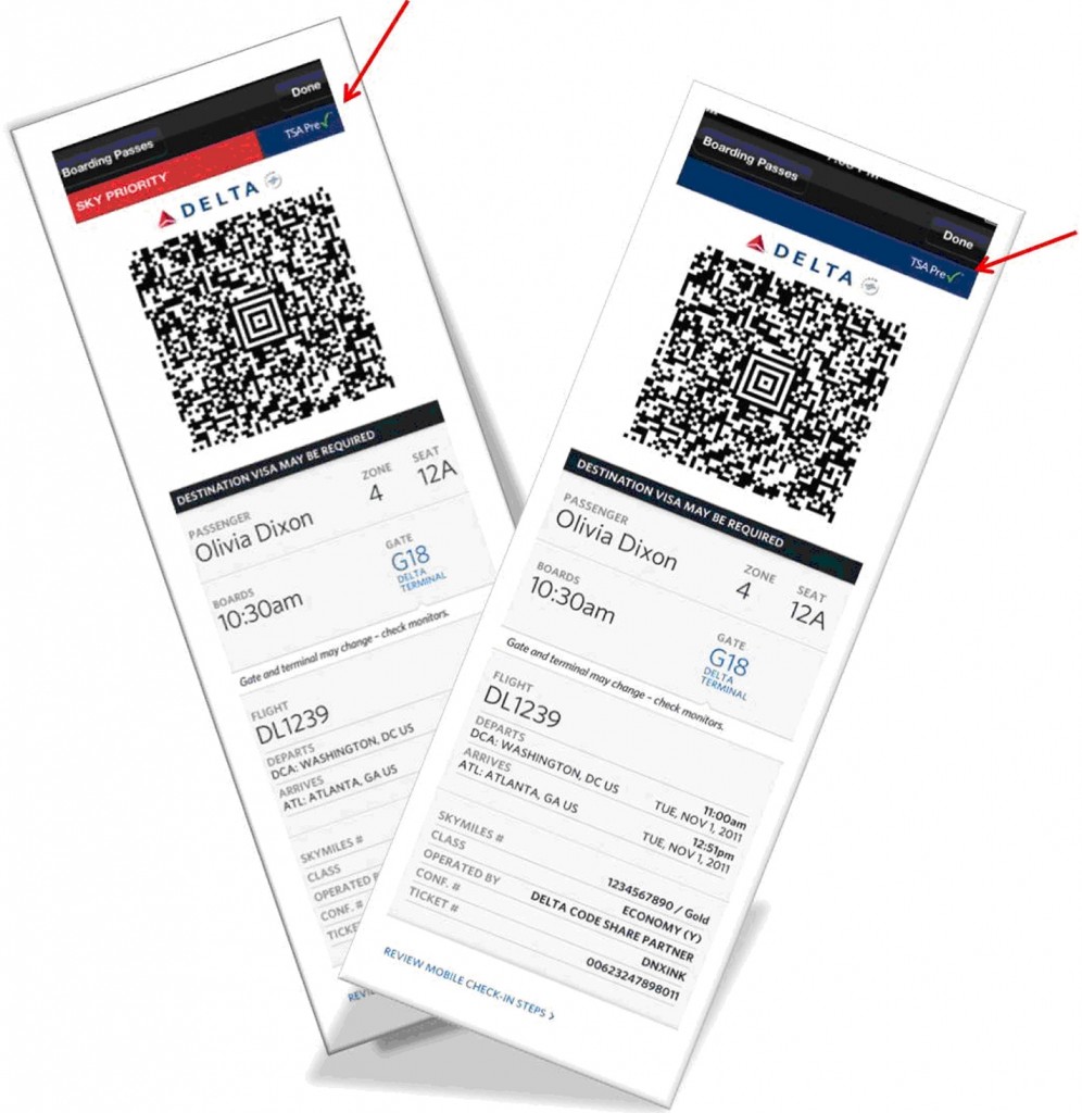 Mobile Boarding Pass Delta Air Lines Updated Tsa Pre Check Wording Delta Points Blog Eye Of