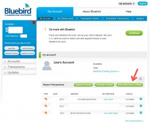 a screenshot of a bluebird account
