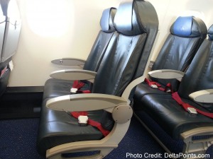 a row of seats in an airplane