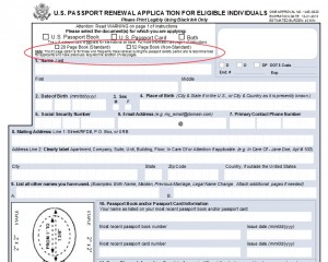 a close-up of a passport