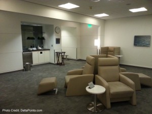 a room with chairs and a table