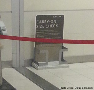 delta size check for carry-on almost never ever used delta points blog