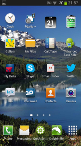 rene android phone home page icons