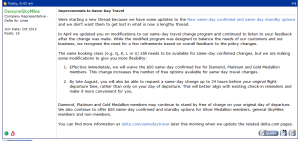 changes sdc delta flyertalk