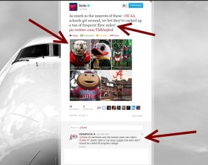 delta mascot tweet