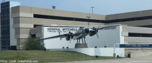 entrance to mke airport delta points blog
